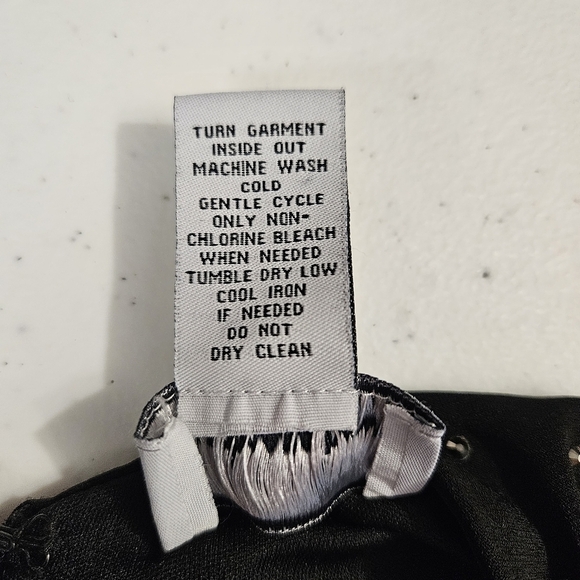 Carmen Marc Valvo Black Sparkly Evening Gown - Picture 6 of 6